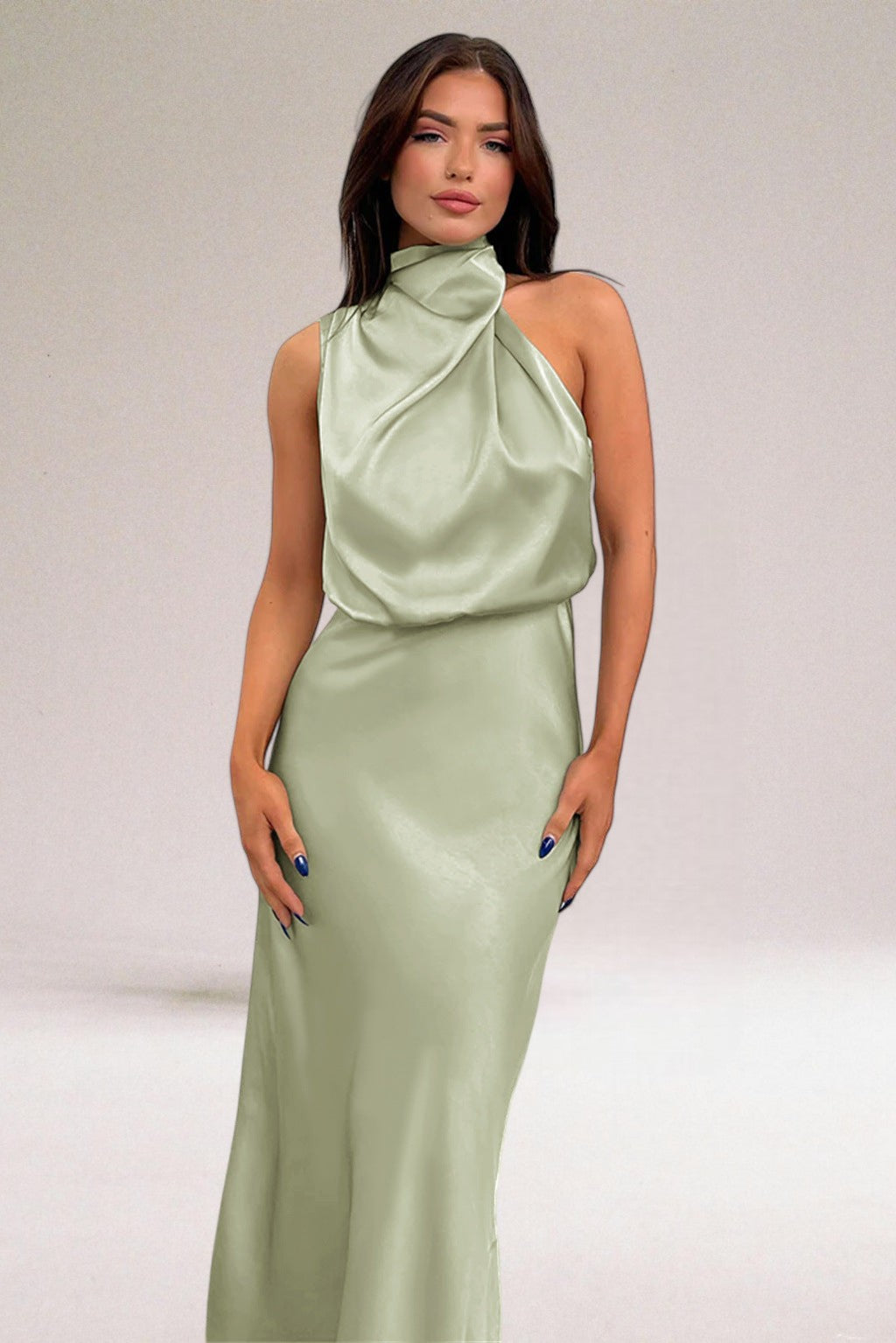 Giselle™ | Chic Halter Neck Dress