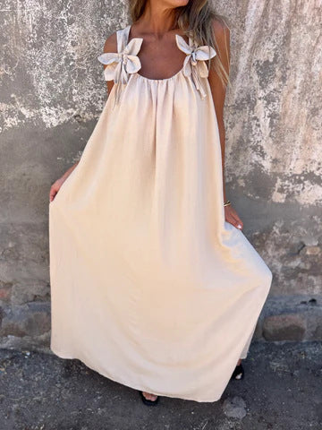 Floral Shoulder Maxi Dress