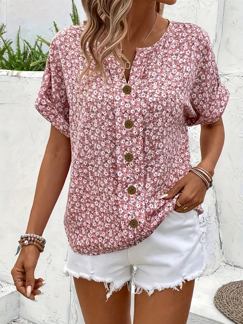 Verna™ | Stylish Floral Pattern Blouse