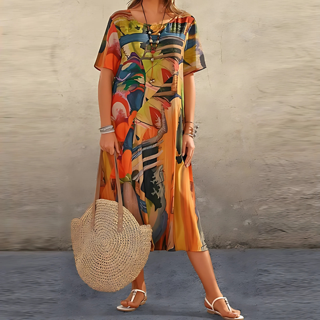 Colora™ | Chic Floral Elegance Dress