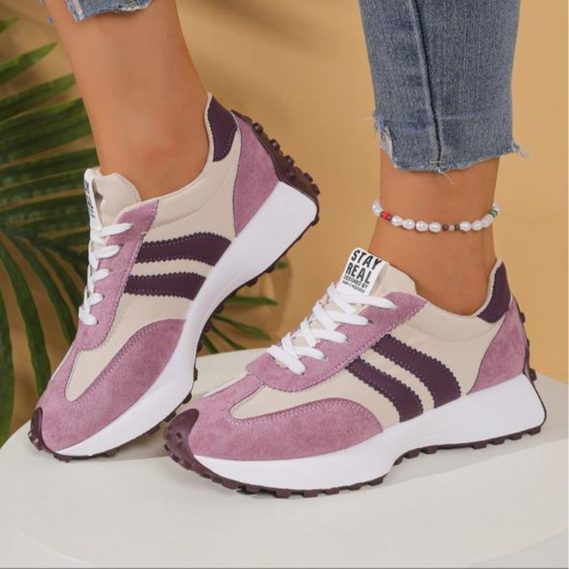Reeve | Women's Retro Lace-Up Platform Sneakers with Chunky Sole