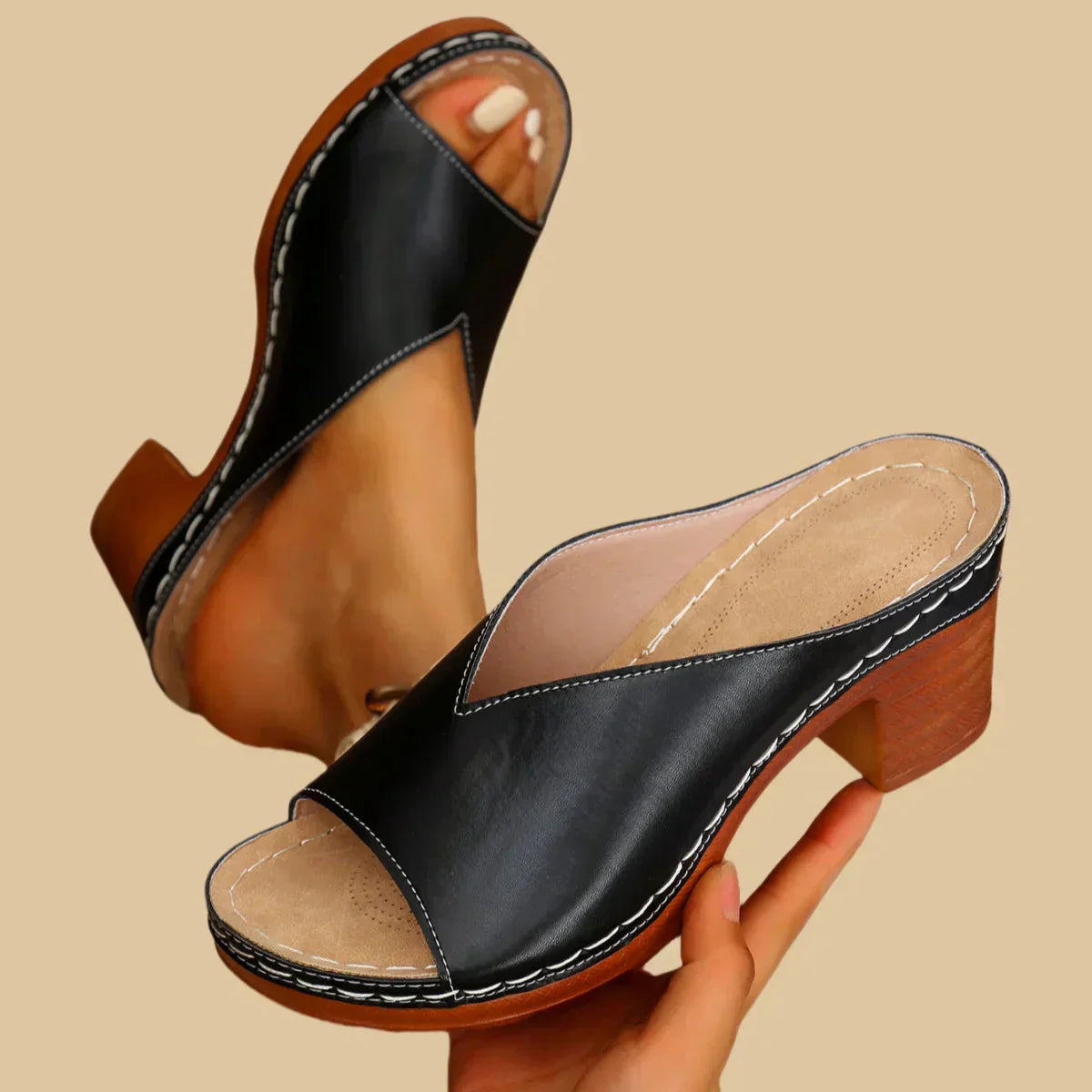 Lisa™ | Supportive Orthopedic Sandals with Chunky Heels