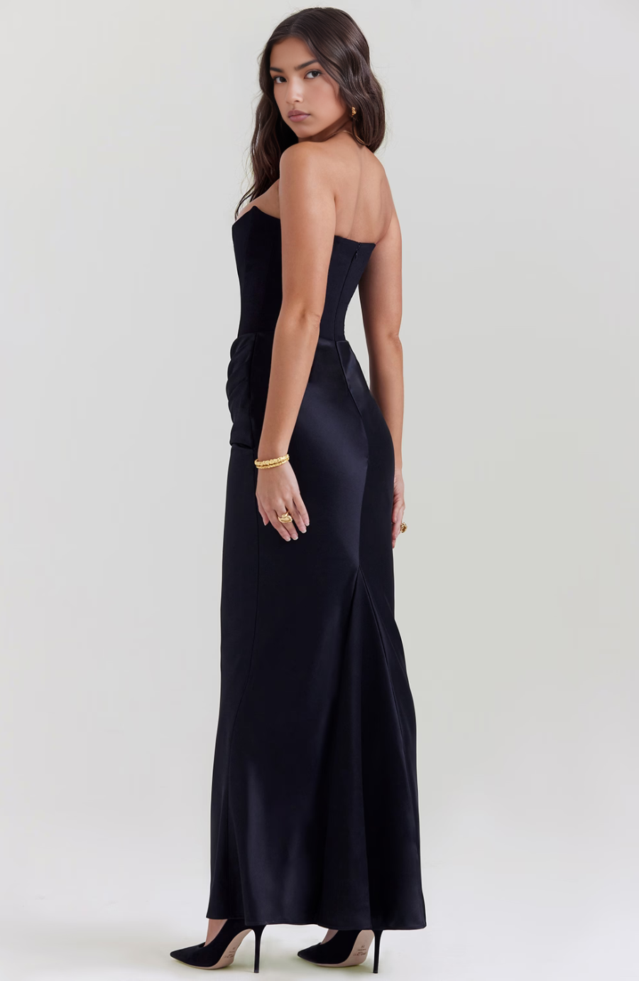 Camellia | Strapless Lace Evening Dress for Women - Perfect for Wedding Guests
