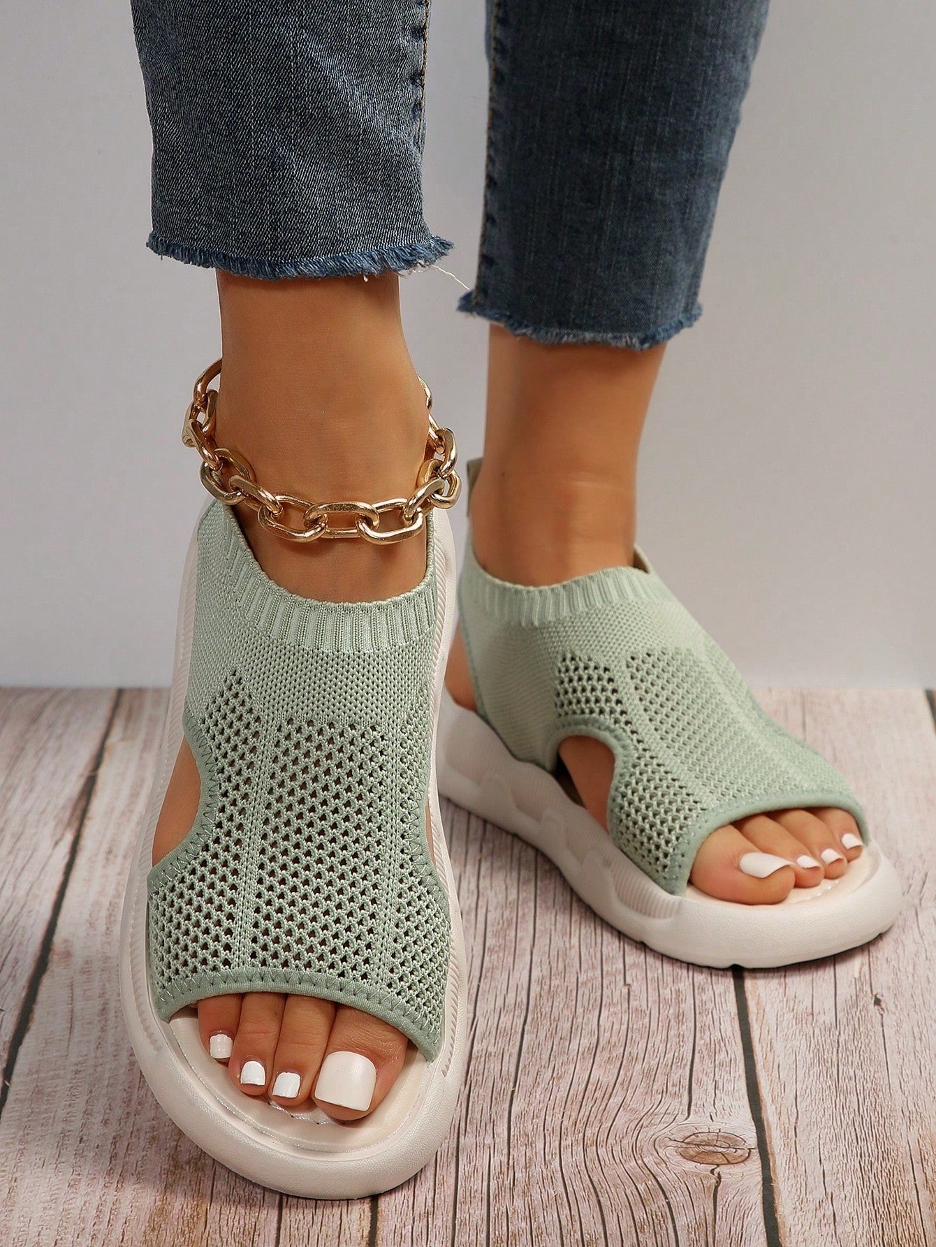 Luna | Women's Casual Open-Toe Slip-On Platform Sandals