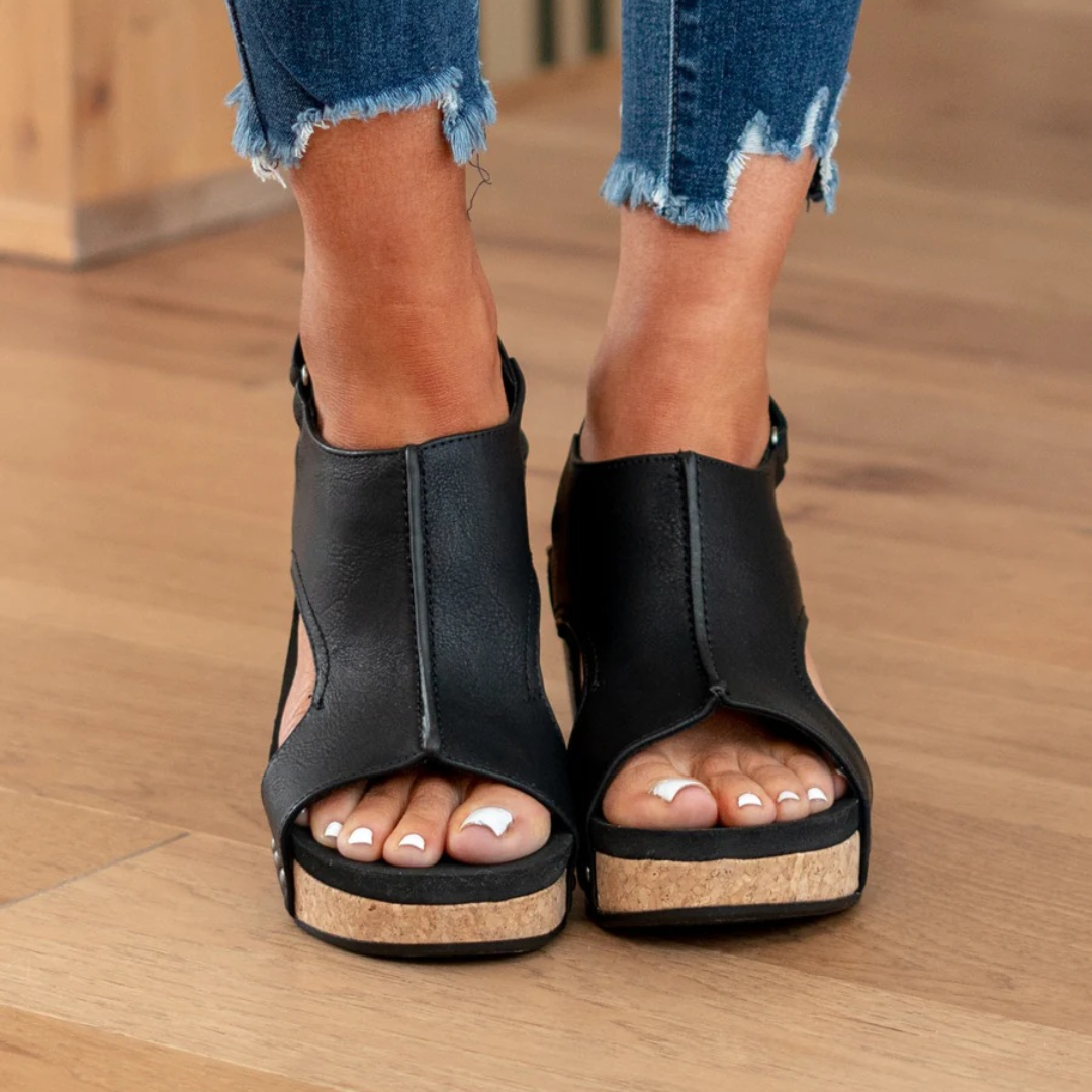 Linda™ Suede Wedge Sandals