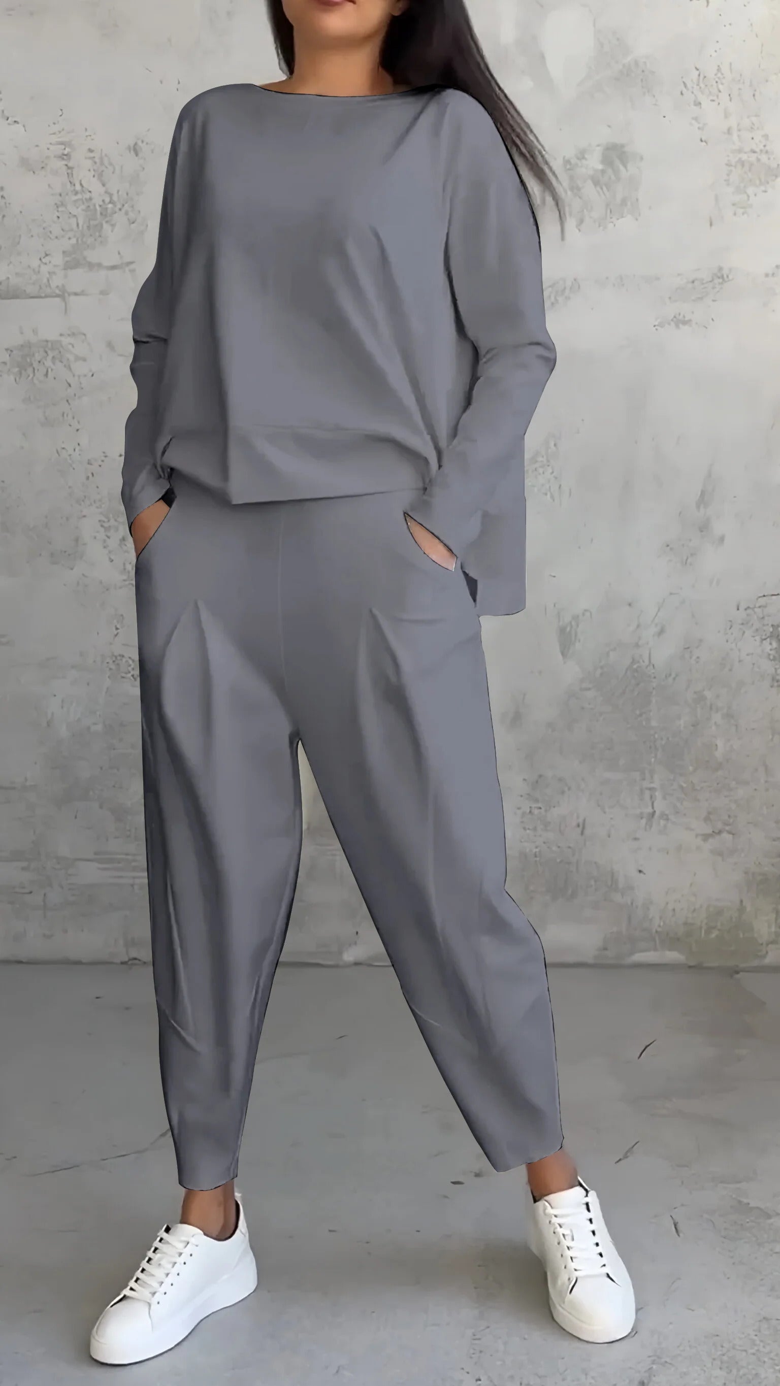 Nora | Women's Long Sleeve Top and Pants 2-Piece Lounge Set