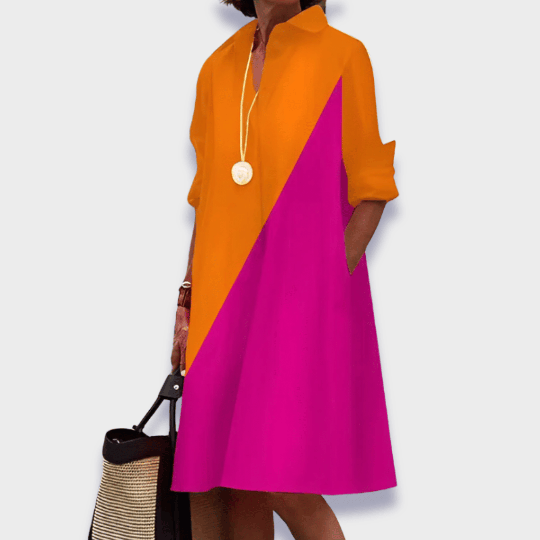 Leah™ | Chic Midi Polo Dress