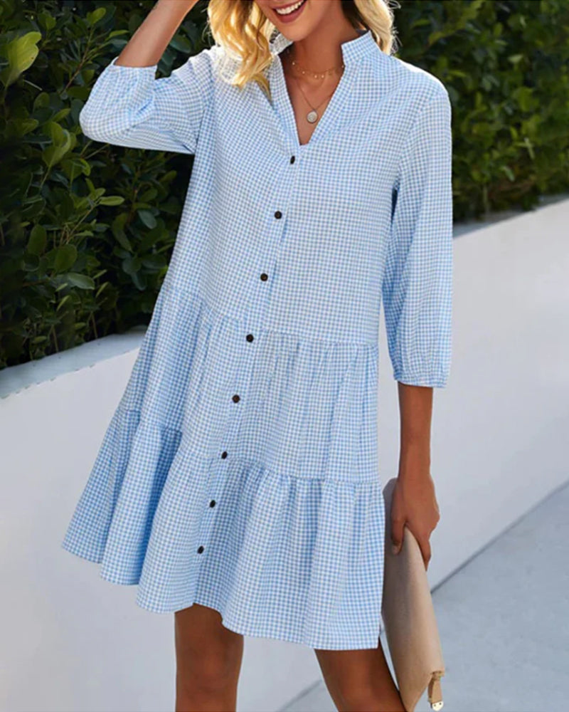 Lorraine™ | Summer Plaid Dress