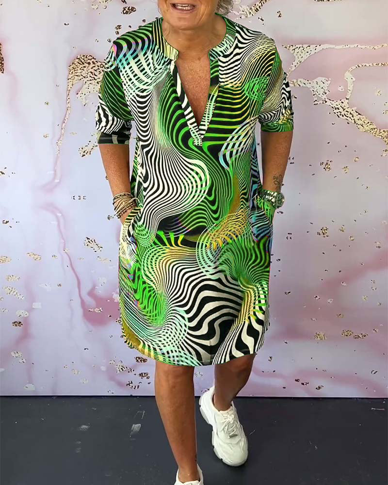 Jessica™ | Vibrant V-Neck Dress