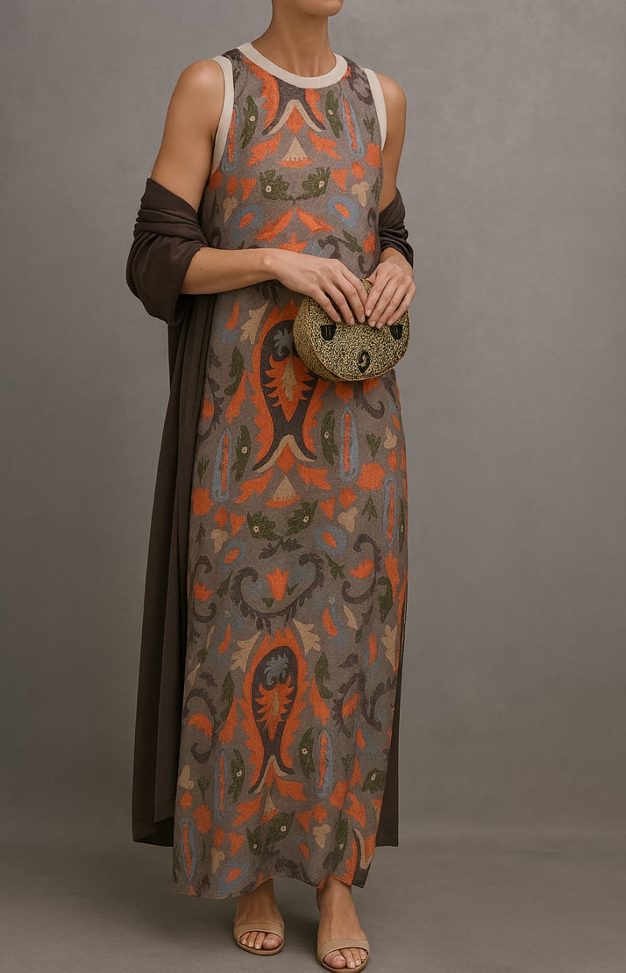 Alexia™ | Coordinated Long Dress and Coat Ensemble
