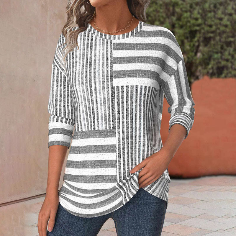 Tricia™ | Cozy Striped Blouse