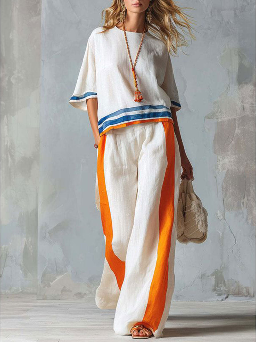 Effortless Contrast Lounge Set
