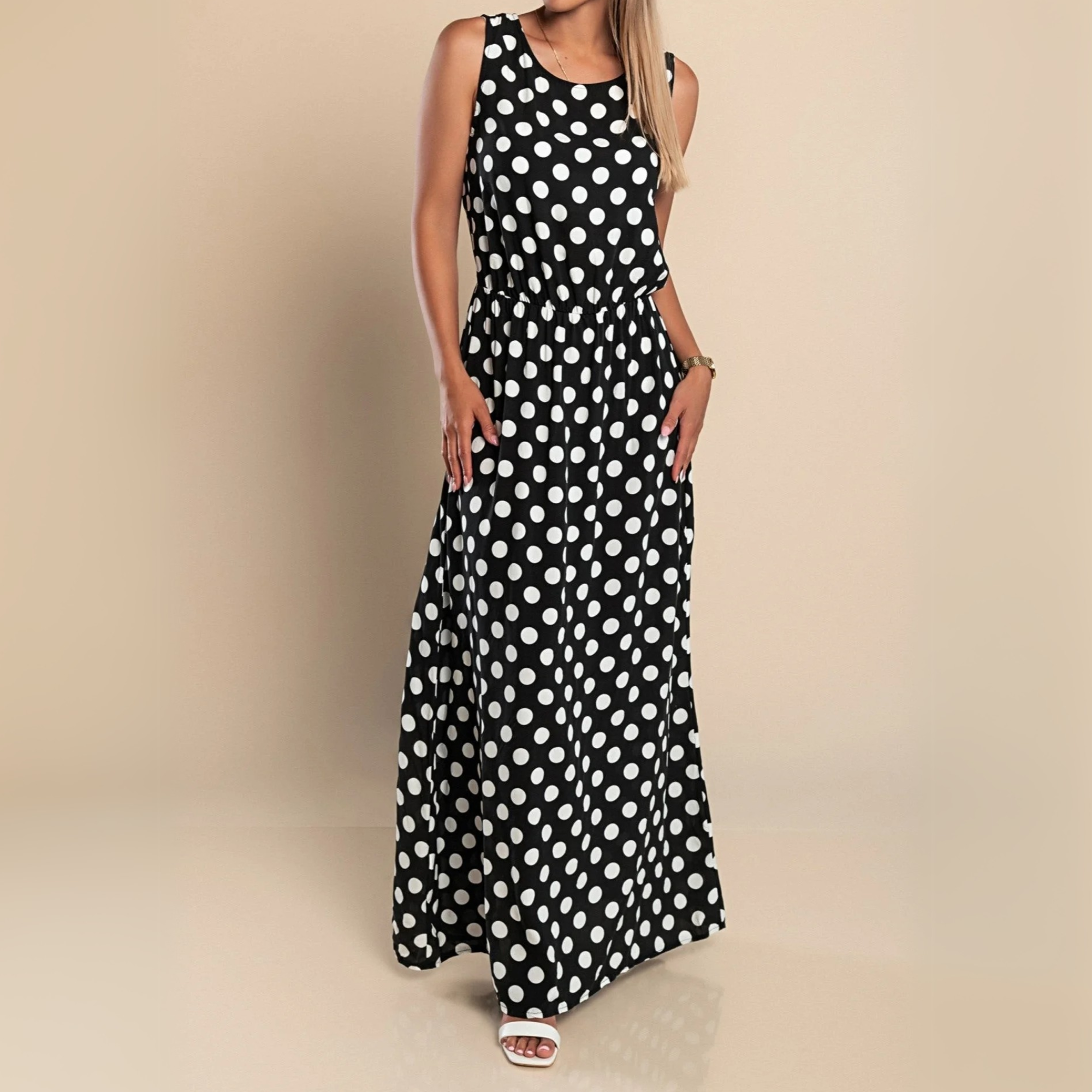Paula™ Polka Dot Maxi Dress