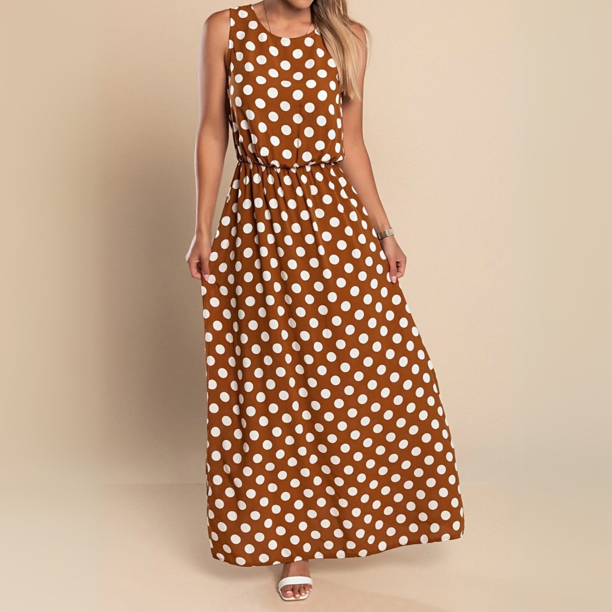 Paula™ Polka Dot Maxi Dress
