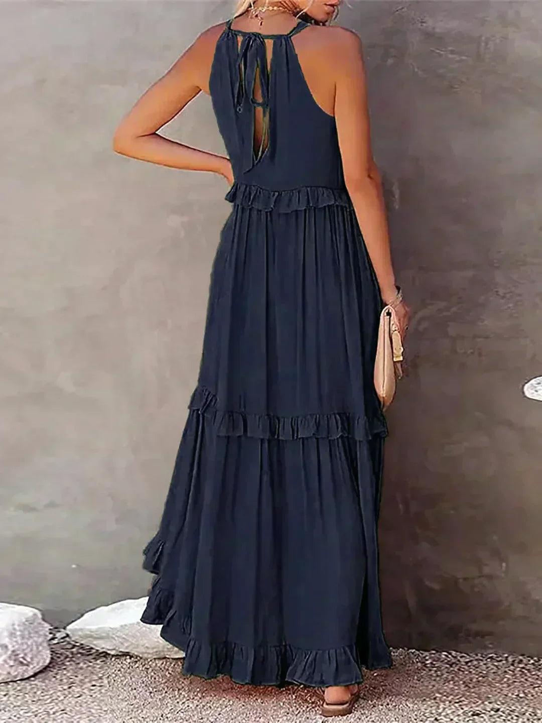 Courtney™ | Chic Sleeveless Ruffle Dress