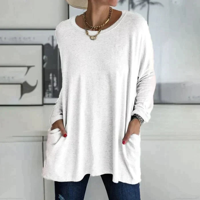 Ruby | Women's Oversized Long Sleeve Tunic with Pockets
