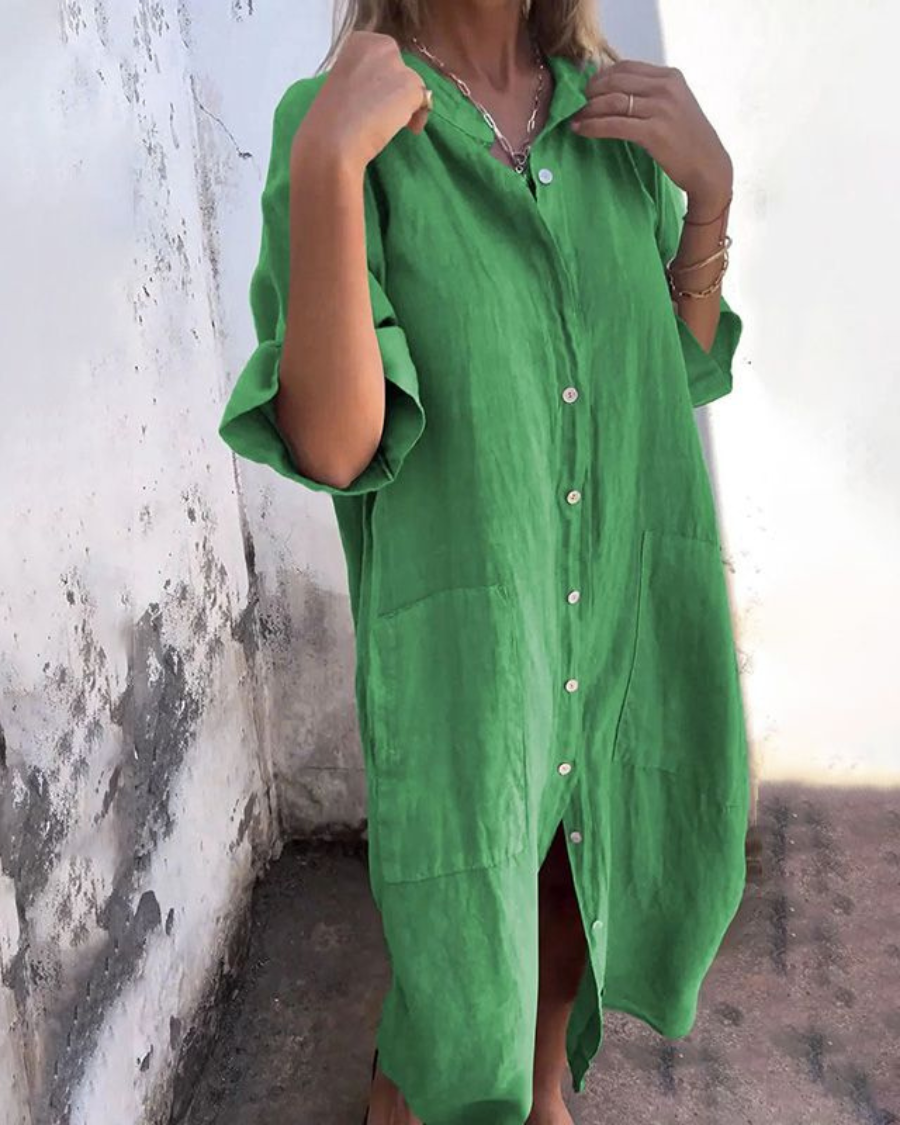 Valerie™ | Bohemian Style Shirt Dress