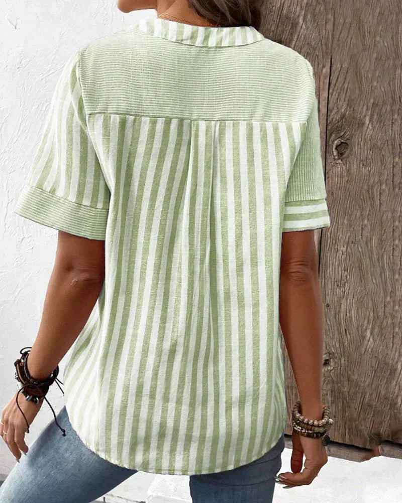 Monroe™ | Cozy Striped Top
