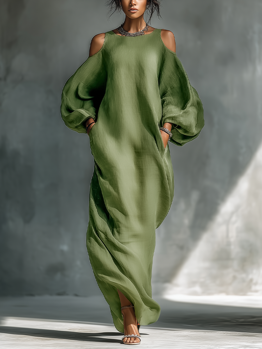 Cold Shoulder Maxi Dress