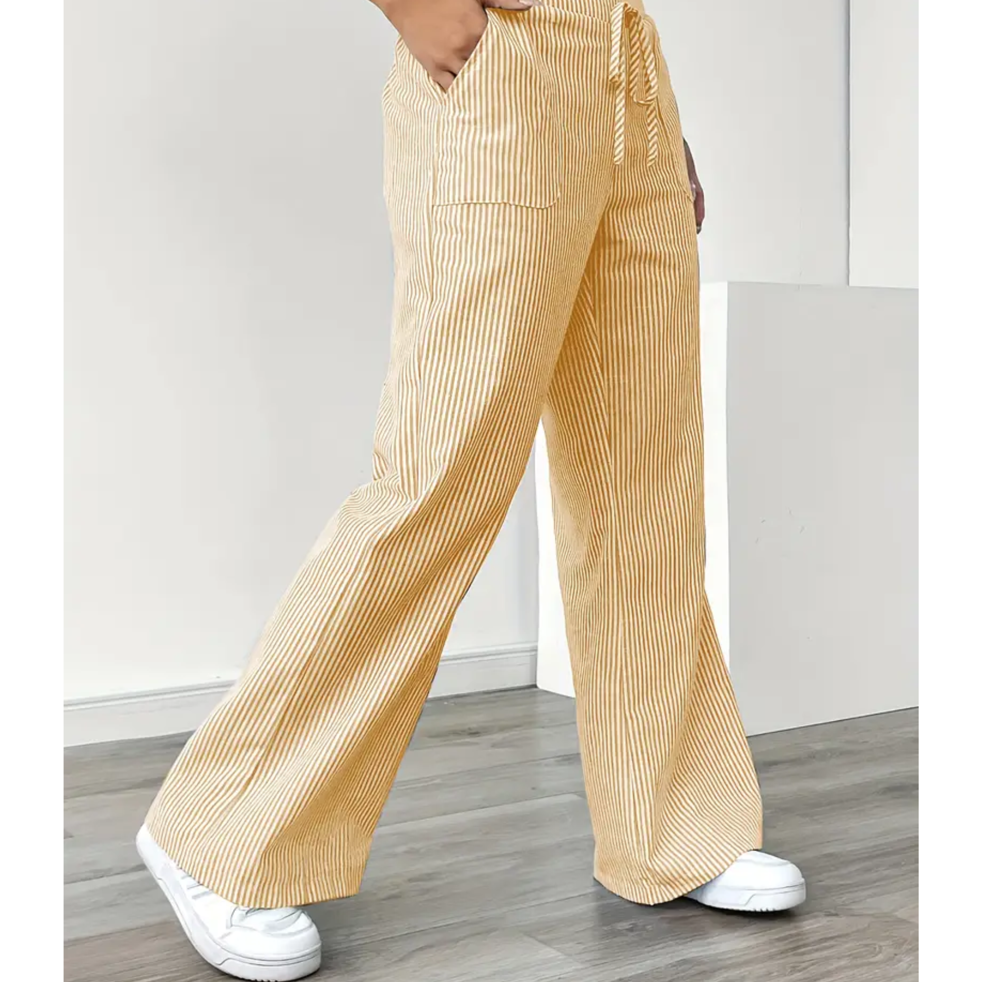 Amber™ | Striped Pants Featuring Convenient Pockets