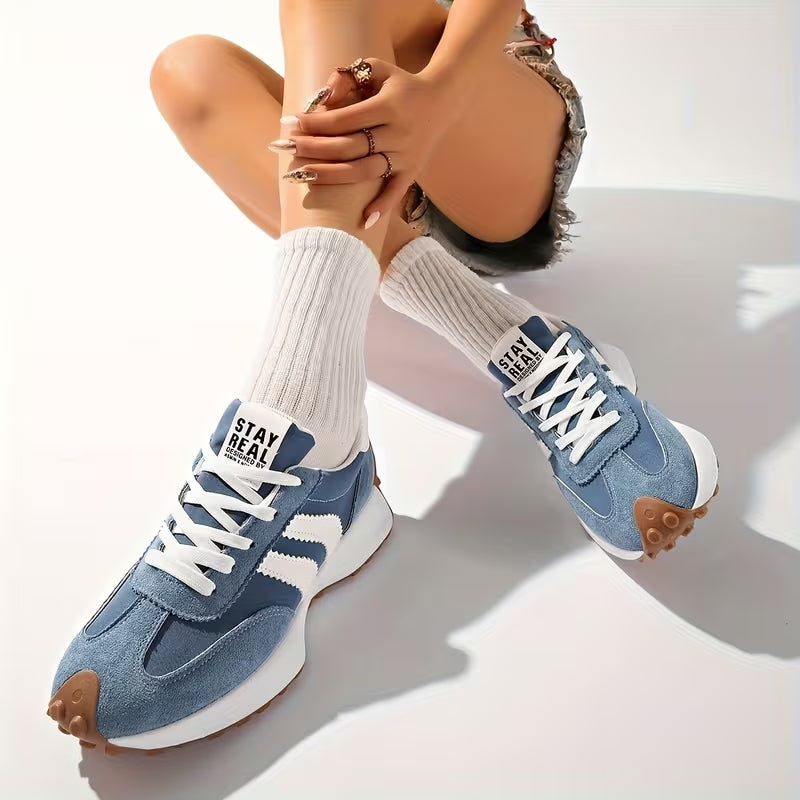 Reeve | Women's Retro Lace-Up Platform Sneakers with Chunky Sole