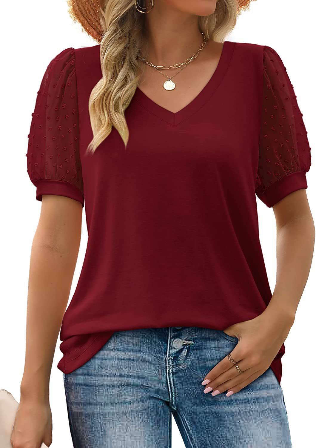Sophora™ | Chic V-Neck Blouse