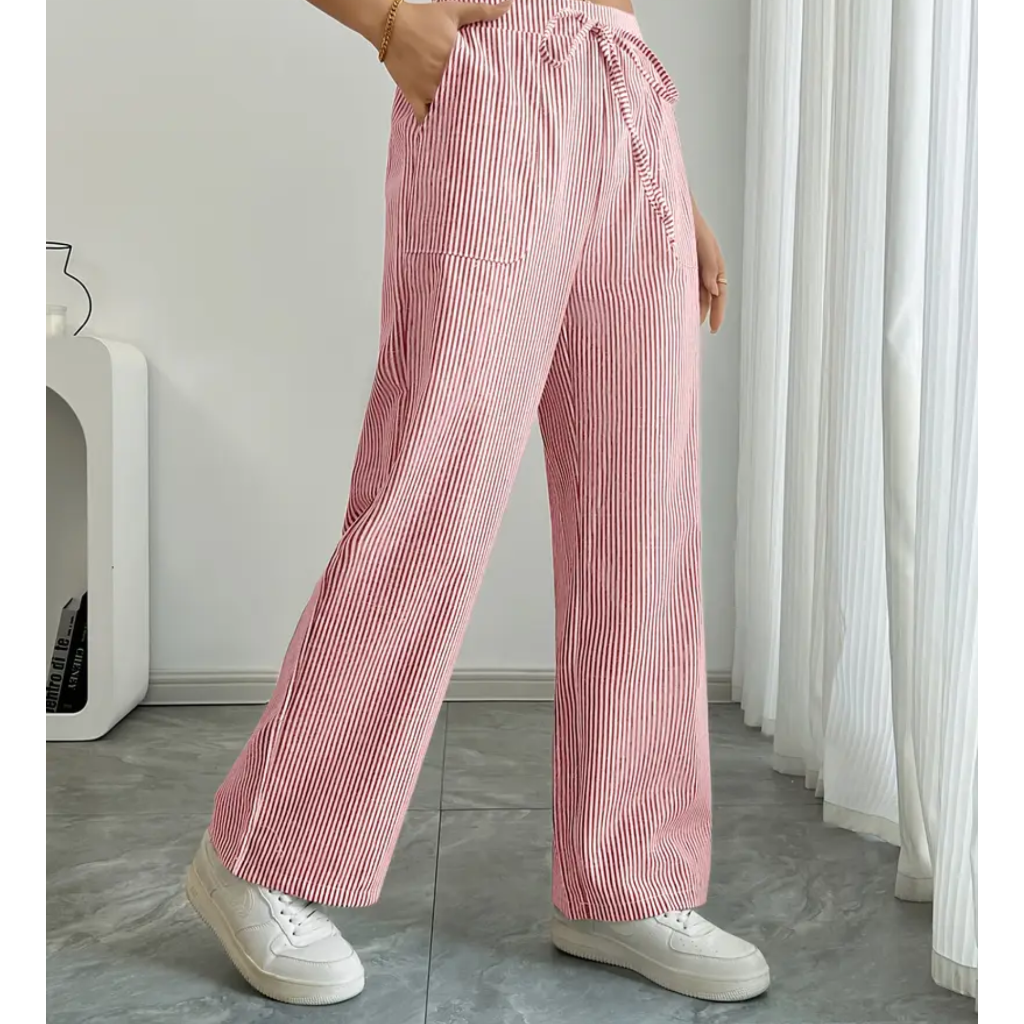 Amber™ | Striped Pants Featuring Convenient Pockets