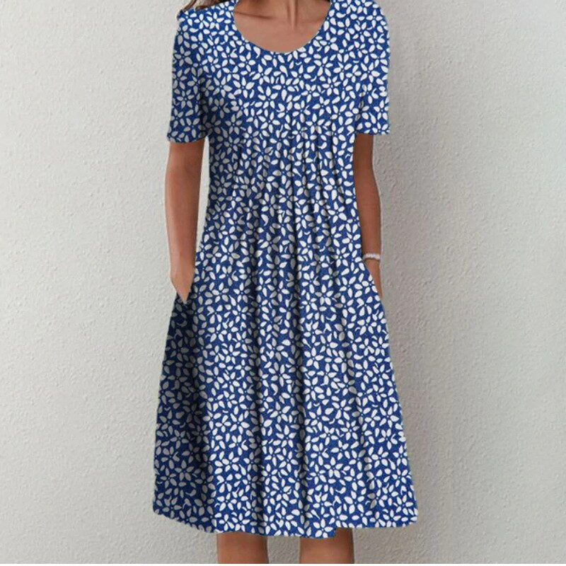 Gwendolyn™ | Chic Floral Dress with Pockets for Effortless Style