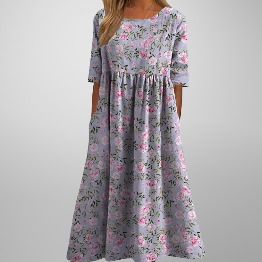 Gail™ | Easygoing Floral Midi Dress
