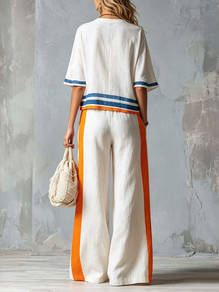 Effortless Contrast Lounge Set
