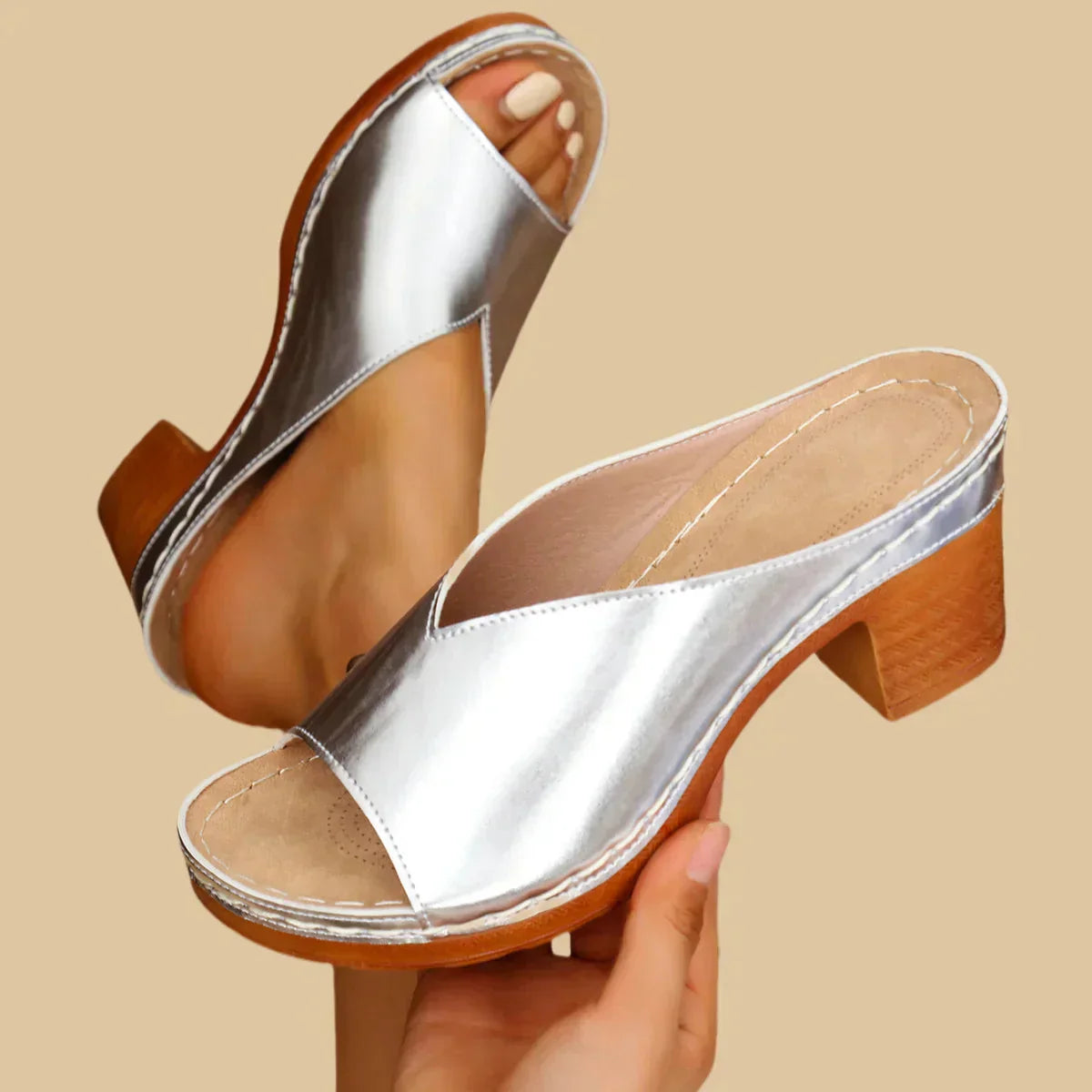 Lisa™ | Comfort-Oriented Orthopedic Sandals with Sturdy Heels