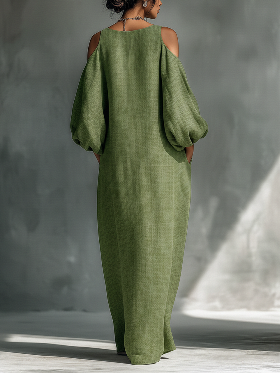 Cold Shoulder Maxi Dress