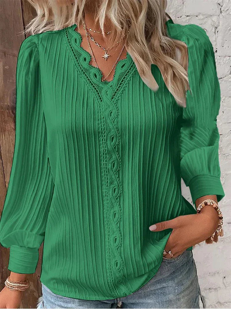 Sam™ | Chiffon and Lace Detail Blouse
