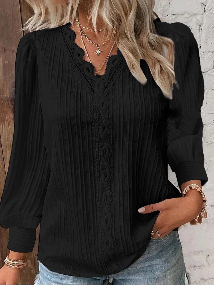 Sam™ | Chiffon and Lace Detail Blouse