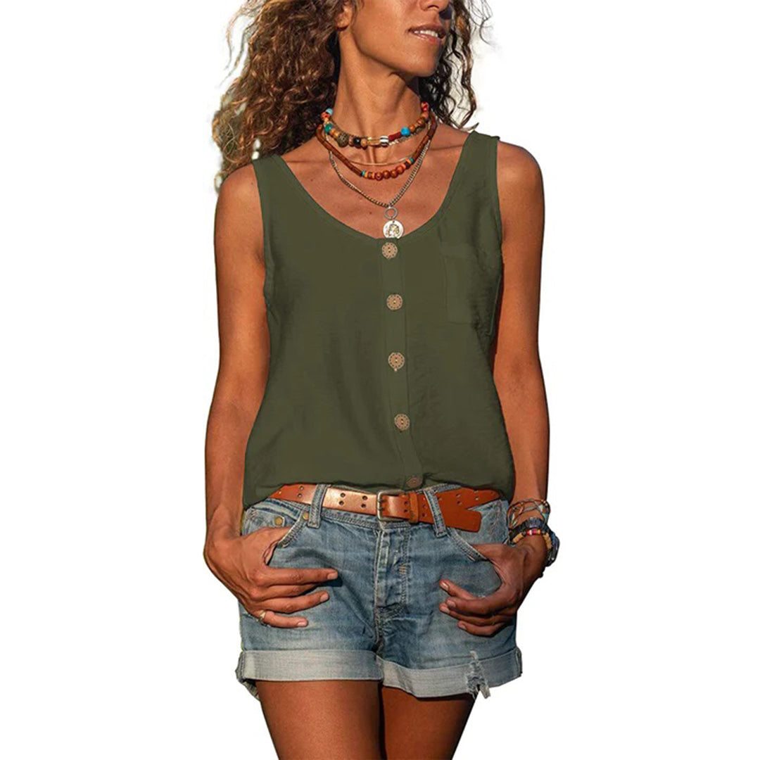 Gwen™ | Relaxed Fit Sleeveless Casual Top