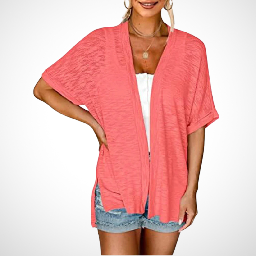 Ruth™ | Chic Flowing Short Sleeve Cardigan