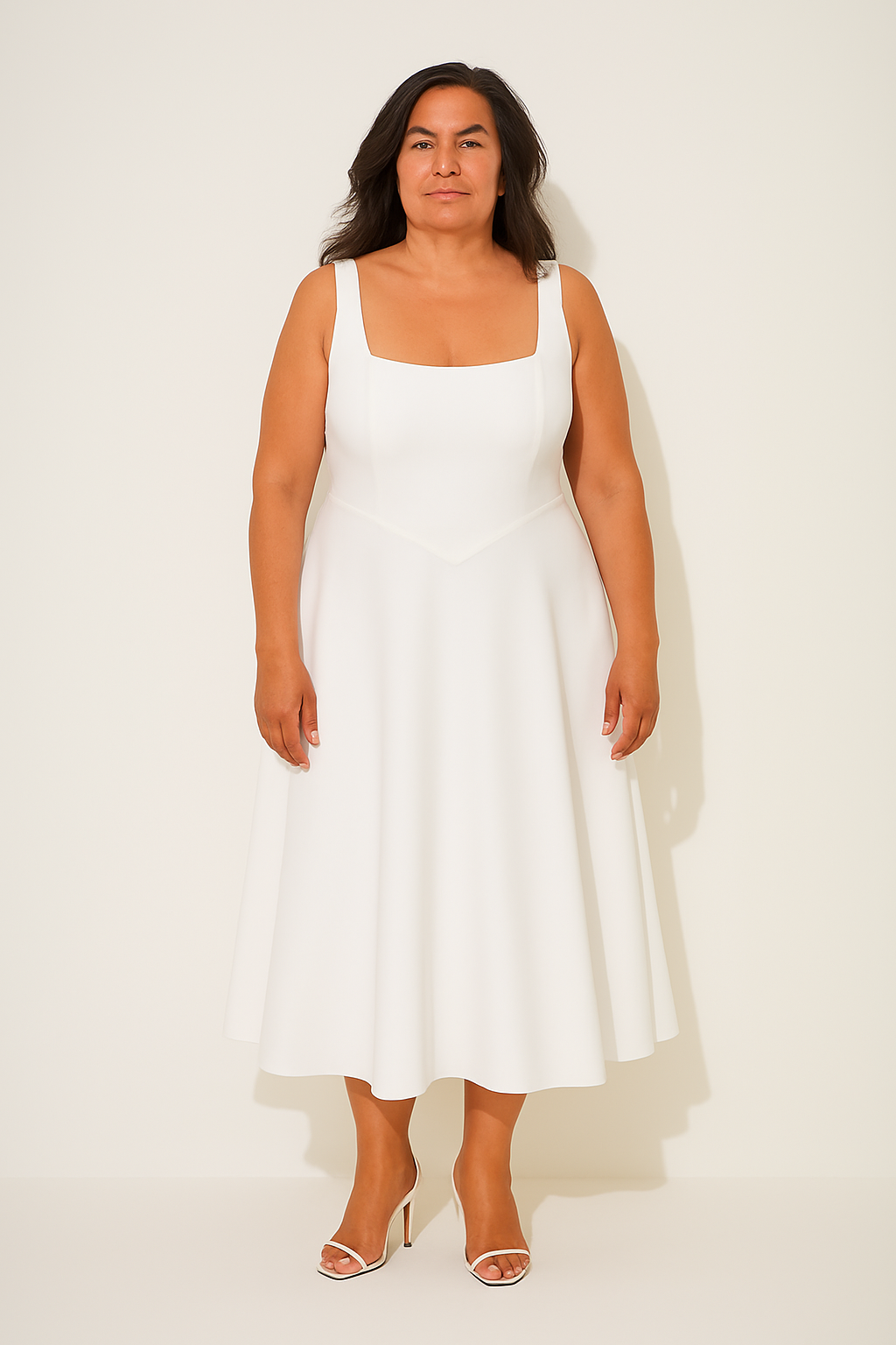 Angela™ | Elegant Flowing Midi Dress