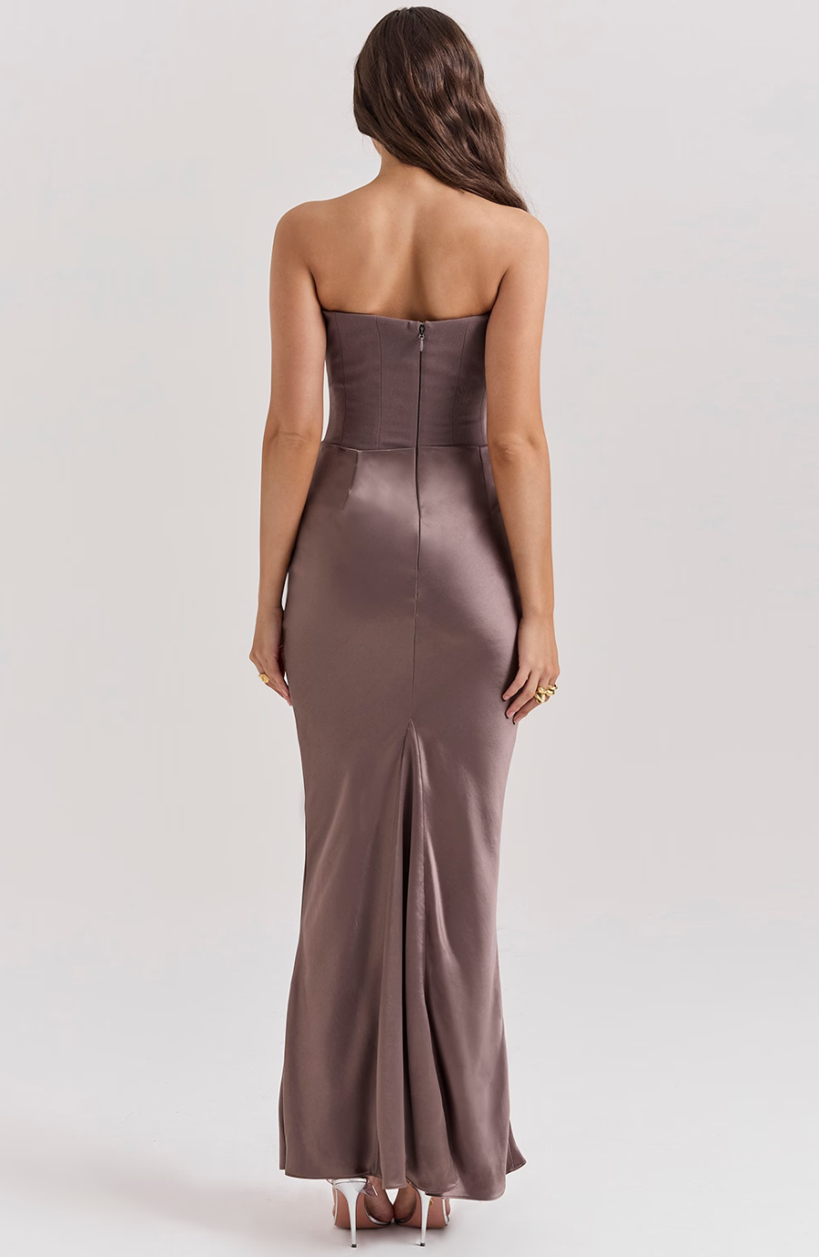 Camellia | Strapless Lace Evening Dress for Women - Perfect for Wedding Guests