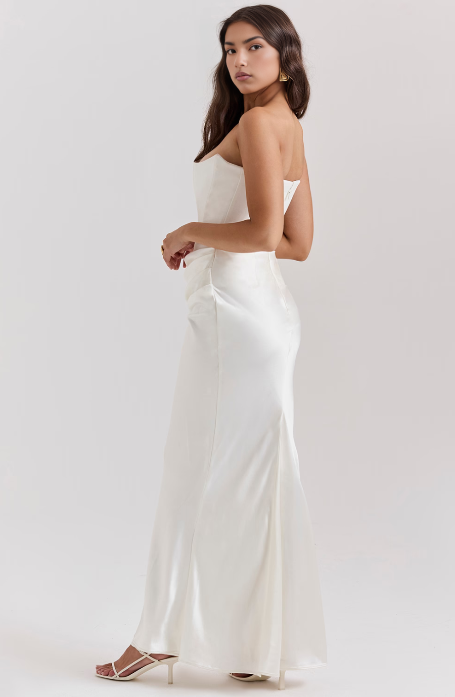 Camellia | Strapless Lace Evening Dress for Women - Perfect for Wedding Guests