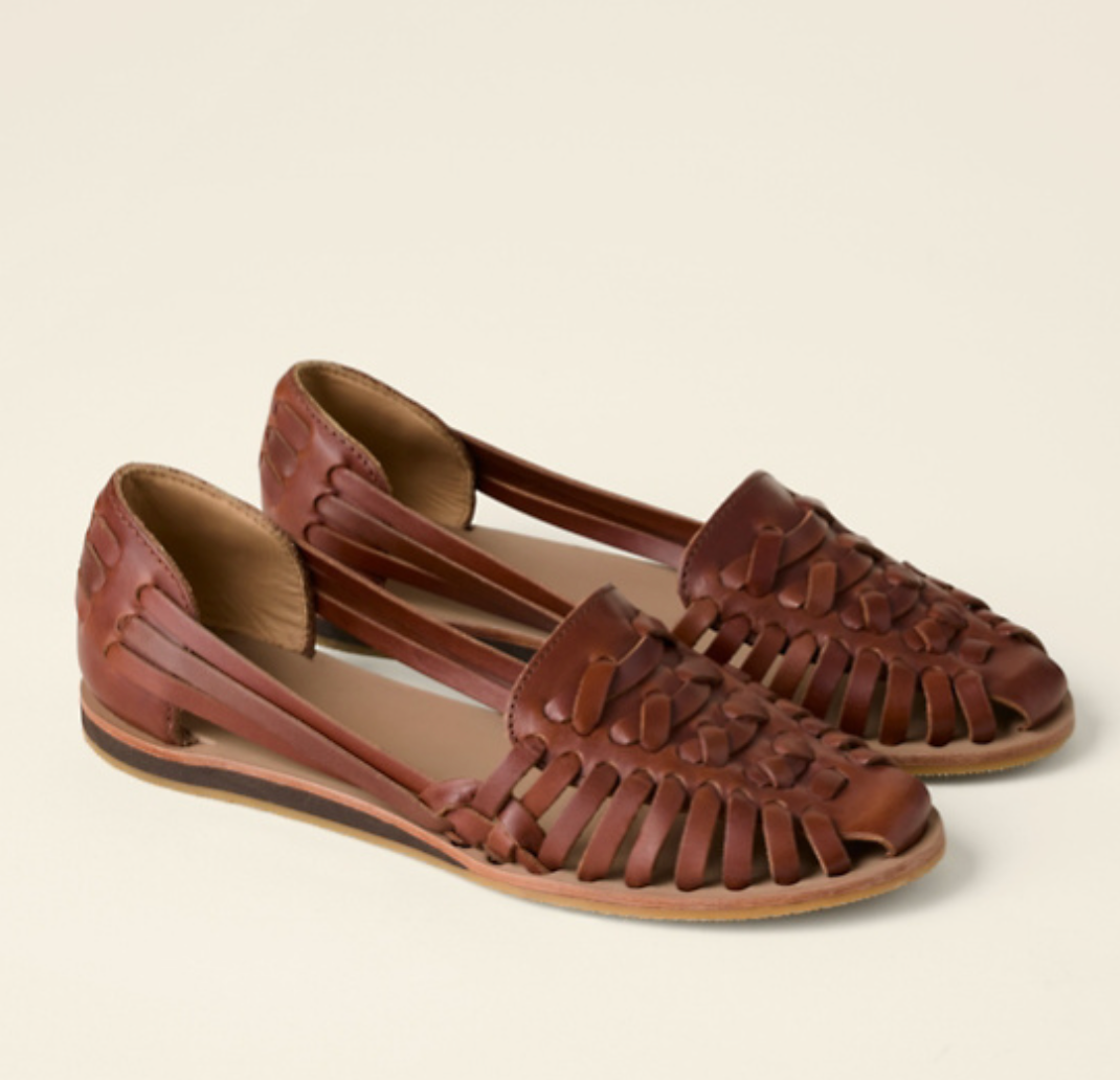 Victoria | Women's Woven Flat Sandals with Buckle