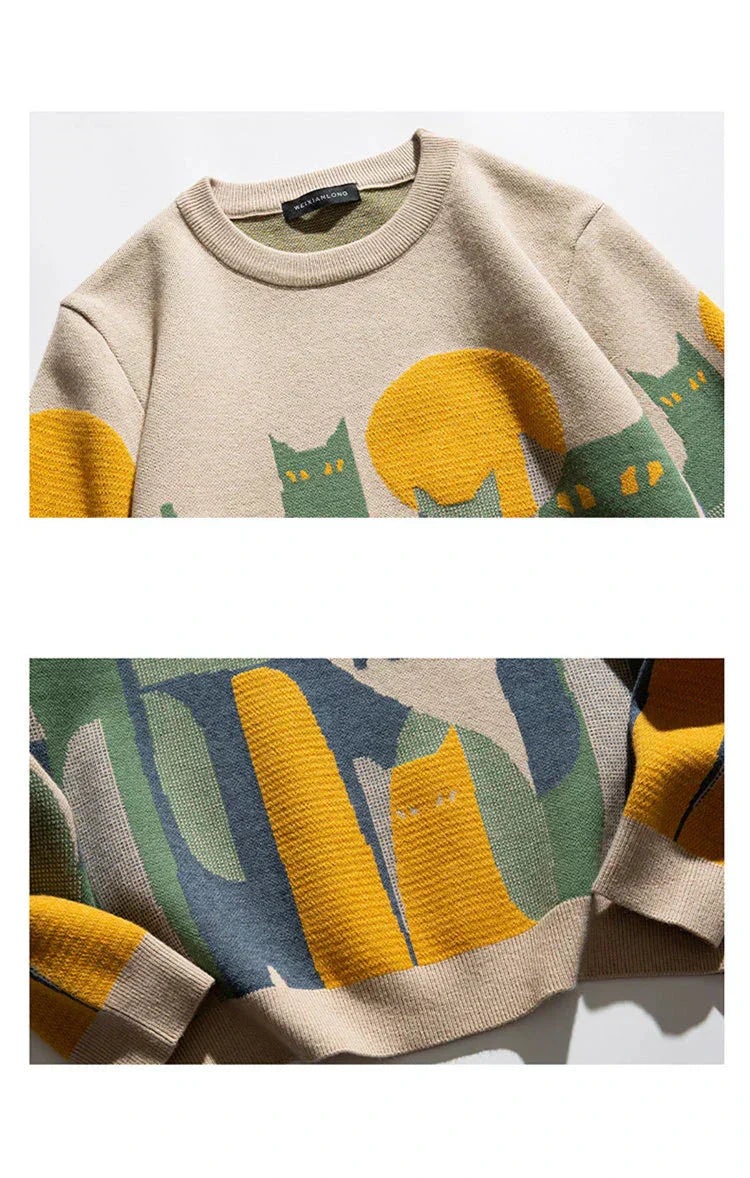 Felix™ | Cat Sweater Under the Moonlight