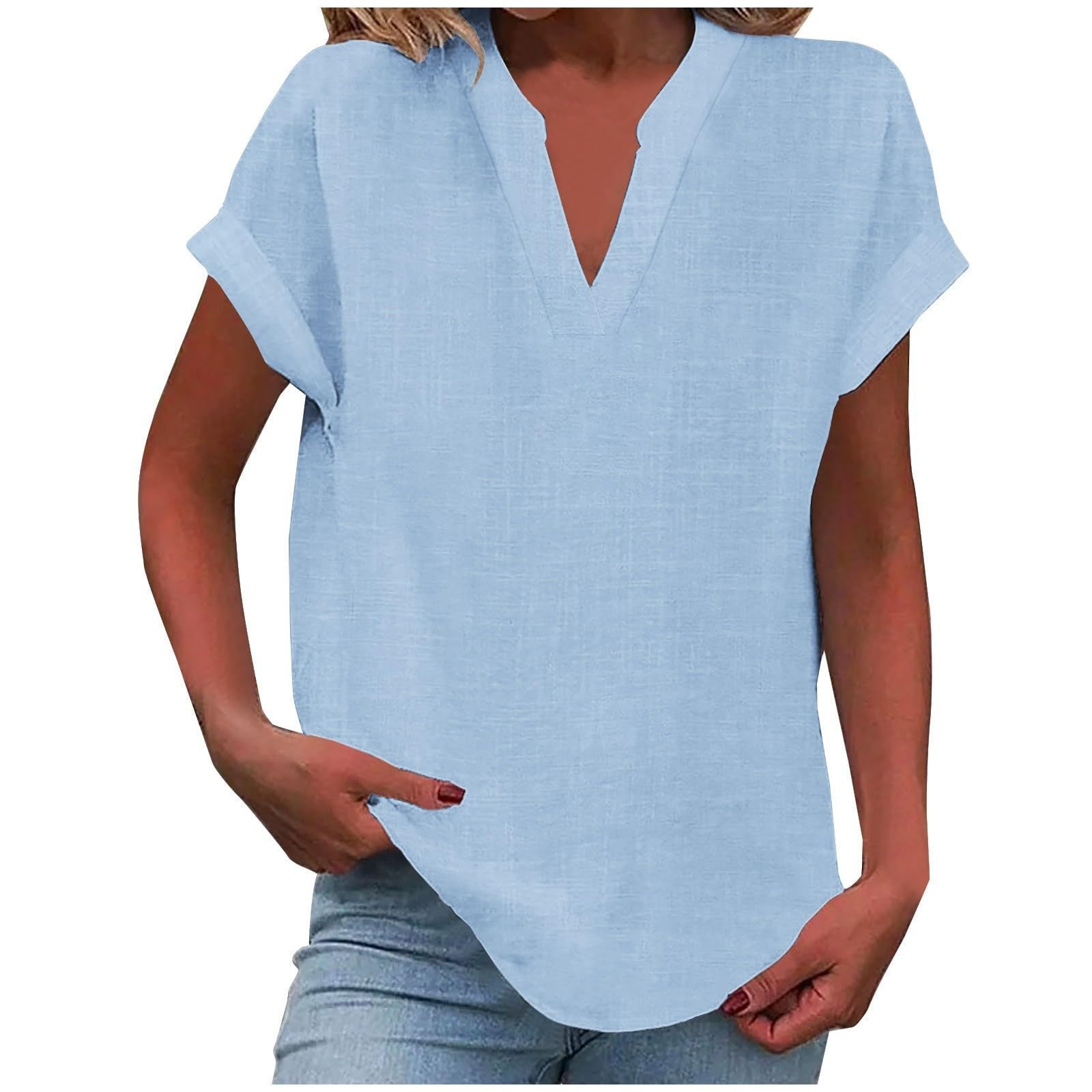 Lexi™ | Casual V-Neck Blouse