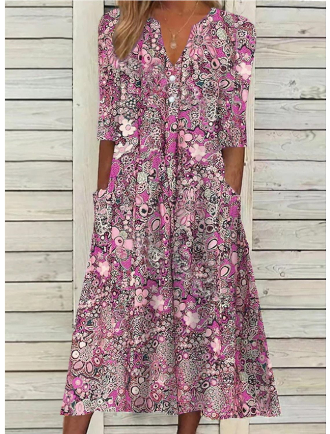 Janice™ | Chic Summer Dress with Belly Coverage