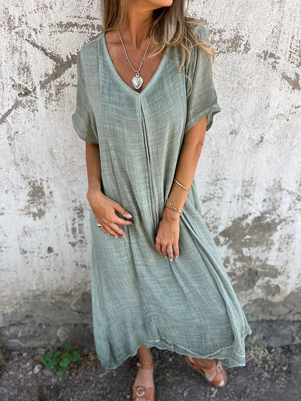 Amy™ | Relaxed V-Neck Dress