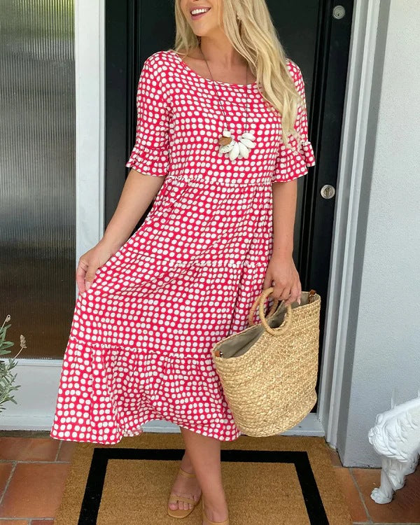 Michele™ | Dotted Relaxed Midi Dress