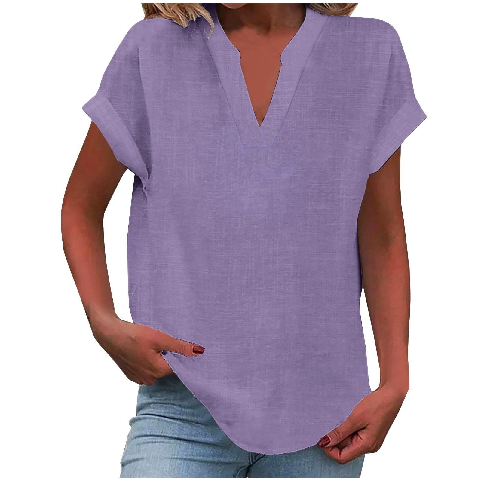Lexi™ | Casual V-Neck Blouse