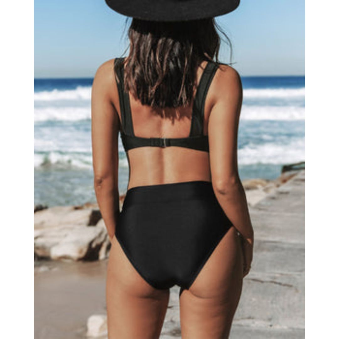 Hilde™ | Classic High-Waisted Swimwear