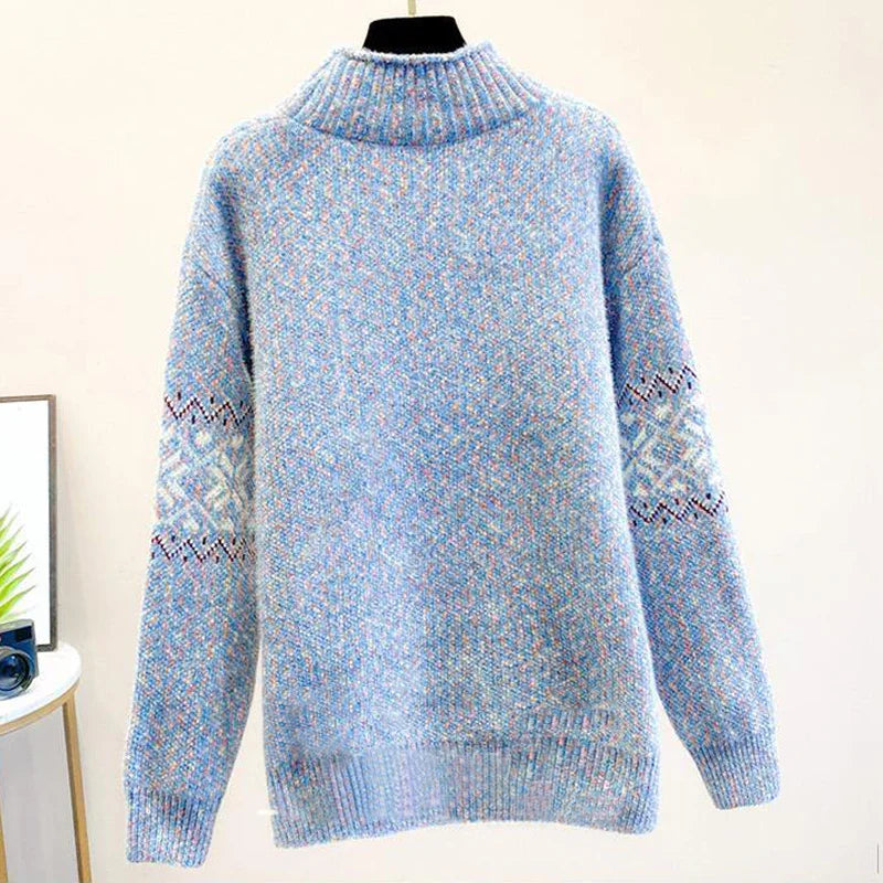 Isabella™ | Cozy Snowflake Knit Pullover