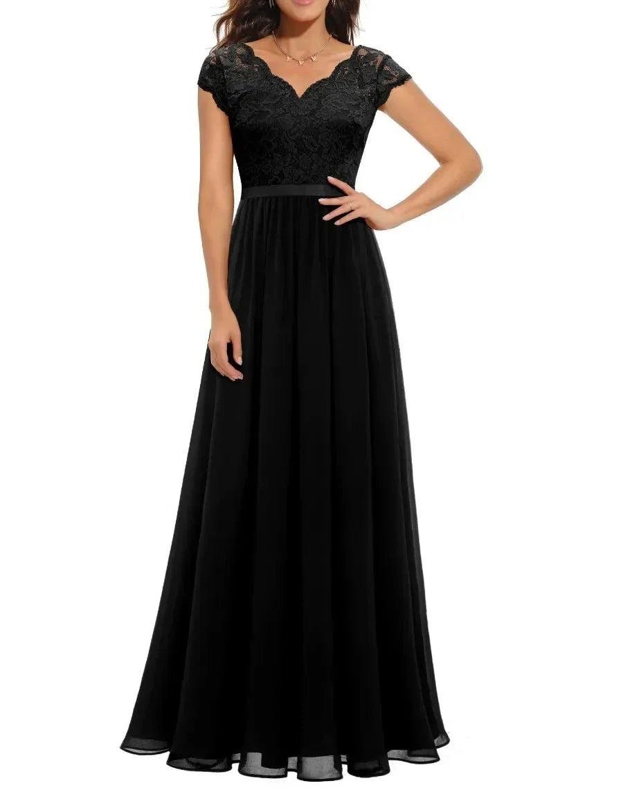 Diane™ | Women's Elegant Long Lace Dress