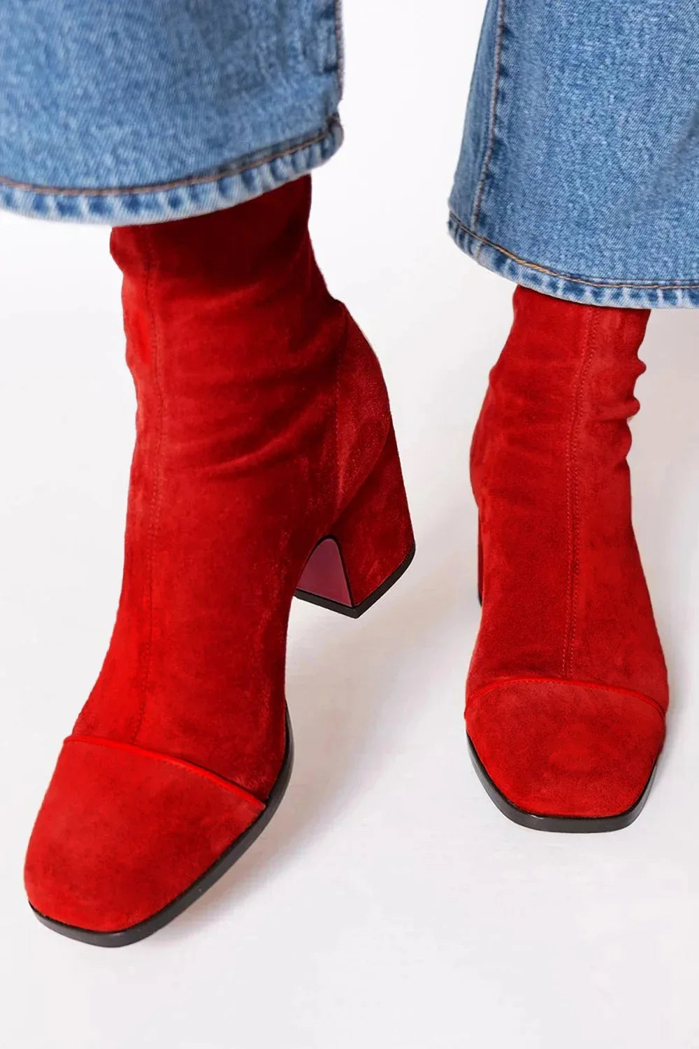 Scarlett™ | Square Toe Heeled Ankle Boots